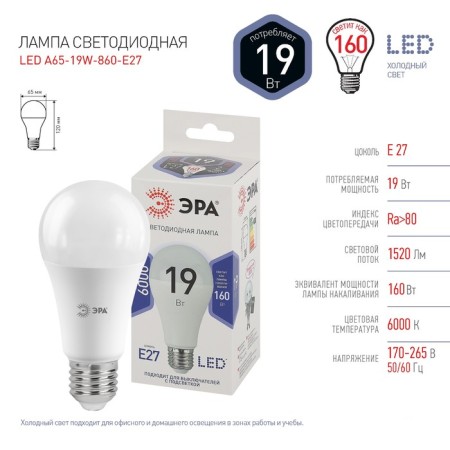LED LED era Standard “GRUSH”, 19 W, E27, 1520 LM, 6000K, Cold white glow-3