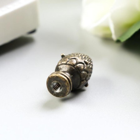 Handle for the casket Metal "Shishechka" bronze set 3 pcs 883 1.2x2.4 cm-3