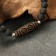 Bracelet from lava with bead Ji "Five Eye" No. 1