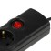 Luazon Lighting network filter, 5 outlets, 5 m, 3500 W, 3x1 mm2, 16 A, 220 V, with a fuse, black