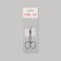 Scissors are manicure, for cuticles, bent, narrow, 9 cm, silver color
