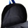 School backpack from textiles on lightning, 5 pockets, black/blue color