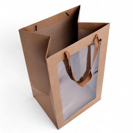 Gift package with a window, craft, 50 x 30 x 25 cm-3