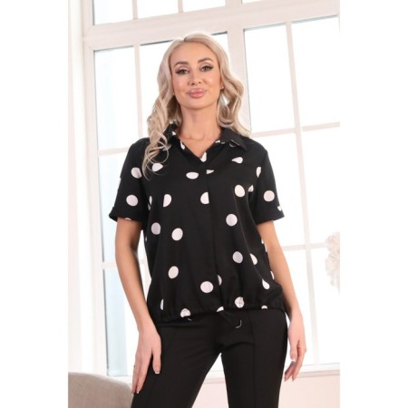 Female blouse, size 44, black color-8