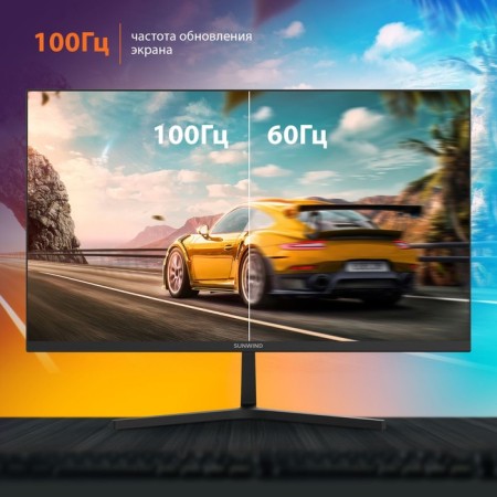 Sunwind 27 "SM-27Fi221 Black IPS LED 16: 9 HDMI M/M Matte 300CD 178g/178g 1920x 107748-4