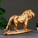 Figure "Leo Walking" bronze, 45x14x27cm