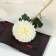 Artificial flowers "chrysanthemum" 9x48 cm, white