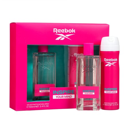 Female set Reebok Inspire Your Min: toilet water, 100 ml + deodorant, 150 ml