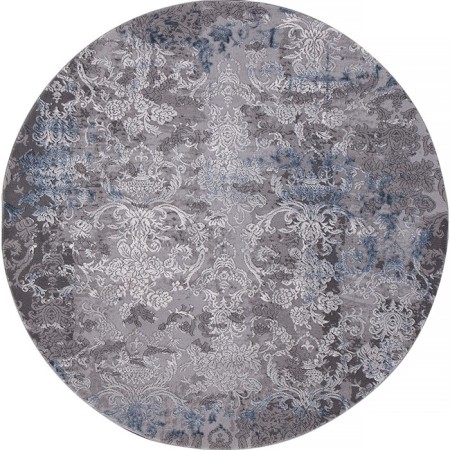 Round Car Karmen Hali Armina, size 200x200 cm, color Blue/Blue-1