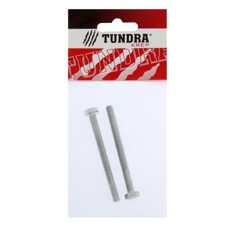 Bolt "Tundra Krep", with a hexagonal head, galvanized, Din933, M6x70 mm, 2 pcs-3