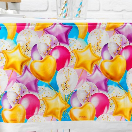 The single tablecloth "Love", balls, 182x137cm-3