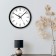 Wall watches, series: classic, smooth move, d-24.5 cm, thickness 5.5 cm, black