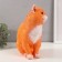 The piggy bank "Red -colored cat" height 31.5 cm, width 16 cm, length 24 cm.