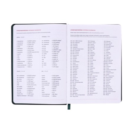Dated diary 2025, A5, 176 sheets, Hong Kong, solid cover, pancake embossing, with liesse, block 80 g/m2, green-5