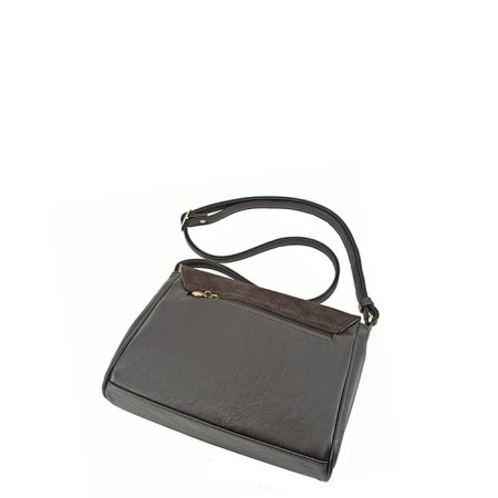 B2759 Bag Messenger, valve department, brown color 21x26x7cm-1