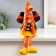 Interior doll "Granny in a costume chicken" 38x8x8 cm