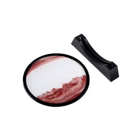 Sanding clock-picture, D-26 cm, anti-stress, pink sand-2