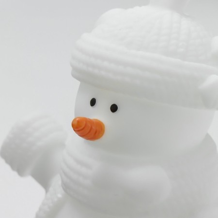 Nightmare "Snowman in a hat" LED from 3xlr44 batteries is white 7x7x12 cm-4