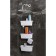 Suspended shelf for the bathroom, 10 × 28.8 cm, white color