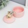 Coramics Coramics "Golden Elephant" Pink relief 12x8.2x8.2 cm