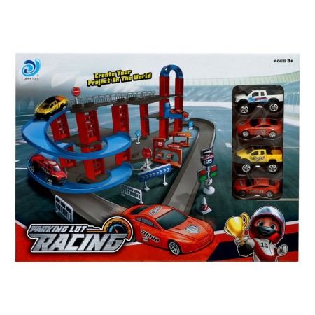 Parking Racing, with an elevator, 4 cars, 3 levels-19