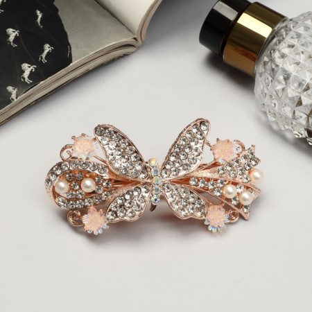 Hair hairpin "Merli" butterfly shine, 8.5 cm
