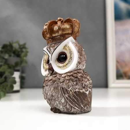 Polystone souvenir "Crowned owl/owl" mix 17x9.5x6.5 cm-2