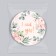 Disposable paper plate "Wedding", 18 cm, set 6 pieces