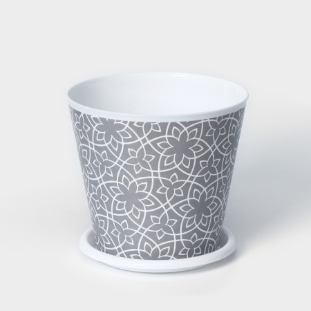 Pot for the flowers of the share "Kracle", 800 ml, the color is gray