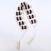Massaging for the back, 10 links, wooden, with spikes, 86 × 7.5 × 3 cm
