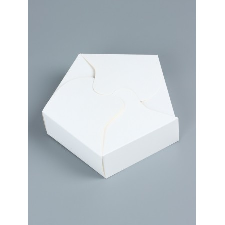 Box for 6 cupcakes, 18 x 18 x 5 cm, white