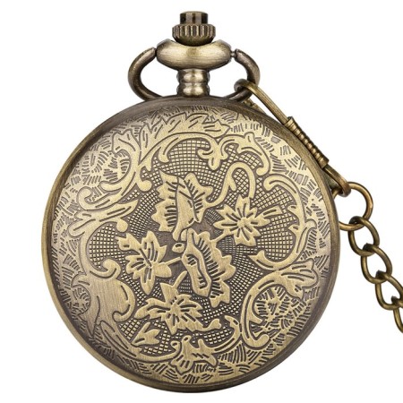 Pocket clock "Dragon", quartz, d dial-4.7 cm, chain L-38 cm-5