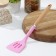 Shovel with slots of the share "Stella", 29 cm, pink color