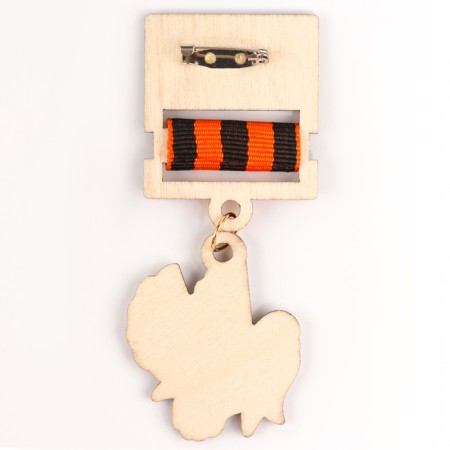 Carnival set "For Victory Parade": Axelbant, badge, gold color-10
