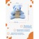 Body washcloth children's share "Mishutka", sisal, blue color
