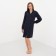Shirt (shirt) female kaftan “points”, blue color, size 40-42