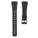 20 mm watch strap, silicone, L-22 cm, black