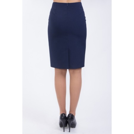 Women's skirt, size 42, blue color-4