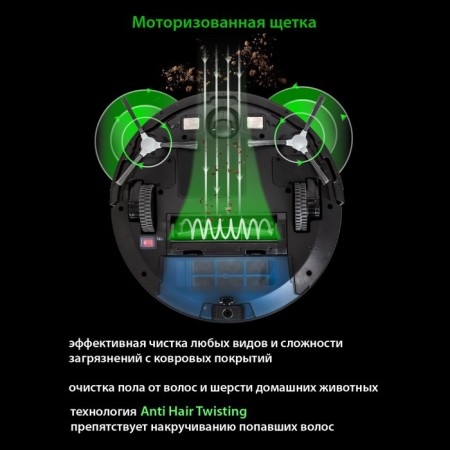 Робот пылесос Pioneer VC704R, 25 Вт, 500 мл, 2600 мАч-7