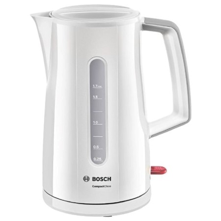 Electric kettle Bosch TWK3A011 CTWK20, plastic, 1.7 l, 2400 watts, white
