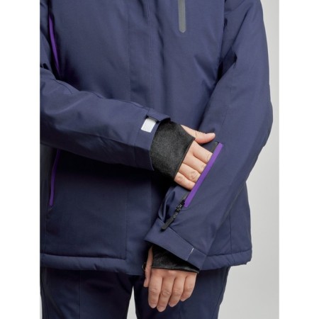 Ski jacket female, size 50, dark blue color-4