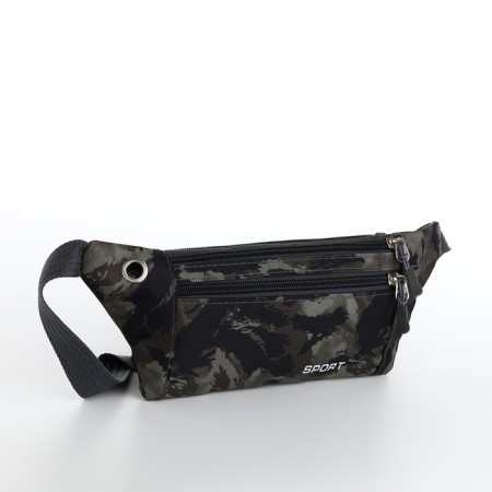 Waist bag 30*1.5*10 cm, lightning department, 2 n/pocket, black