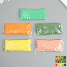 A set of colored sand No. 9, 5 colors, 100 grams