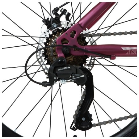 Bicycle 24 "Progress Ingrid Pro Rus, burgundy color, p. 15"-6