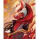 Picture on numbers on canvas with a subframe "Girl in a Japanese mask", 40 x 50 cm
