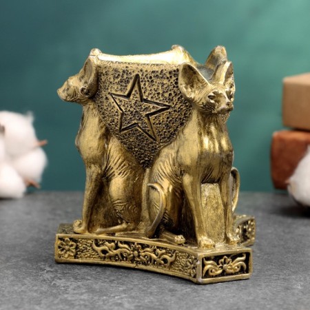 Sphinxes Sphinxes 10x10x9.5cm, gold-1