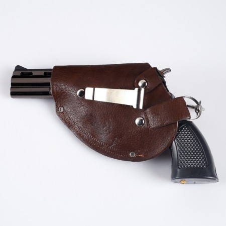 Gas lighter for smoking "Pistol in the holster", piezo, 9 x 9 cm-4