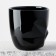 Ceramic "Obsidian" mug, black, 350 ml, black color