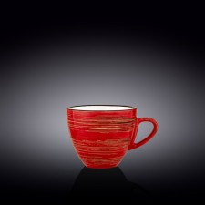 Wilmax England Spiral cup, 300 ml, red color