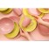 Board ceramic dining shade "pastel", d = 27 cm, pink color